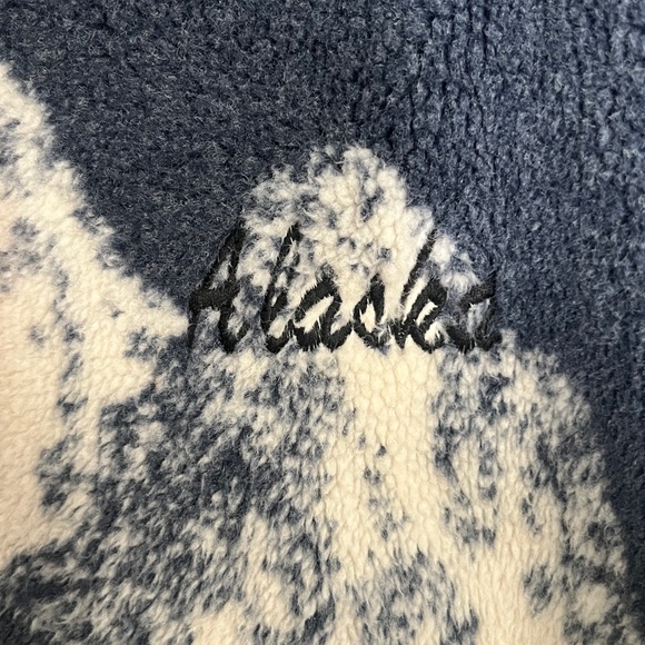 Black Mountain Vintage 90’s Alaska Pattern Fleece Men’s Jacket Size Large - Picture 3 of 8